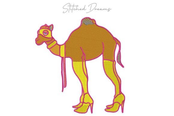 Camel Embroidery Design